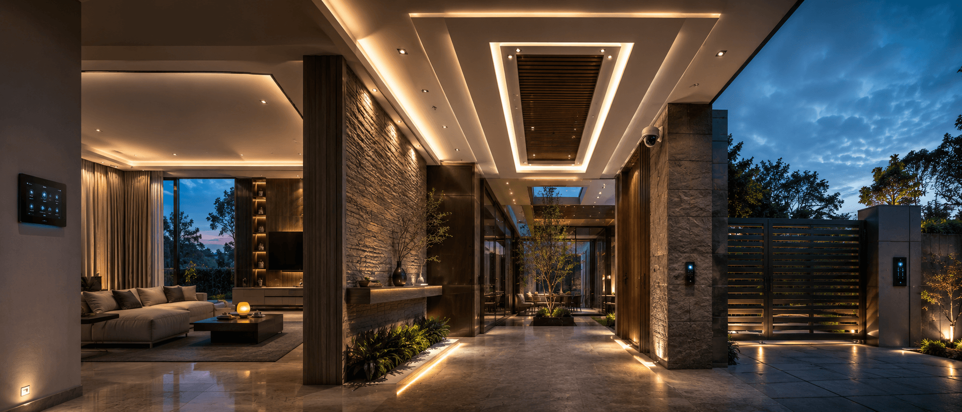 espacio inteligente con domótica iluminación y seguridad ARETECH Cuenca